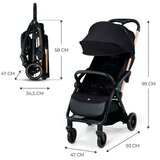 Kinderkraft autofold kolica za bebe Apino Raven Black | Eponuda.com