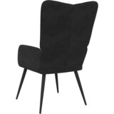  Stolica za opuštanje crna baršunasta | shoptok.hr