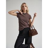 Sinsay Pamučna bluza s ukrasnim prorezom na izrezu | shoptok.hr