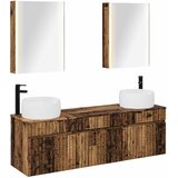  Set ormarića za kupaonicu 5 kom. Staro drvo Konstruirano drvo | shoptok.hr