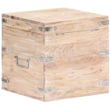  Škrinja od masivnog bagremovog drva 40 x 40 x 40 cm Smeđa | Shoptok.si