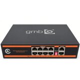 Gembird gmb poe GS1010P Switch,IEEE802.3af/at, 8 poe 100/1000M, 2 up-link 100/1000M, 52V 120W, support watch Cene