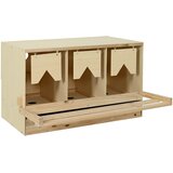  Gnijezdo za kokoši s 3 odjeljka 96x40x45 cm masivna borovina | Eponuda.com
