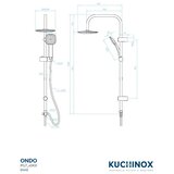 KUCHINOX Set za tuš Ondo crni | shoptok.hr