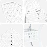  5-delni vrtni jedilni set iz beljene litine, (22015597) | Shoptok.si
