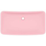  Luksuzni pravokutni umivaonik mat ružičasti 71x38 cm keramički | shoptok.hr