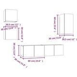  5-dijelni set TV ormarića boja dimljenog hrasta drveni | shoptok.hr