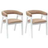  Trpezarijske stolice 2 pcs Bijelo 54 x 57 x 73 cm | shoptok.hr