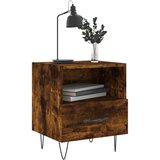  Noćni ormarić boja hrasta 40x35x47,5 cm od konstruiranog drva | shoptok.hr