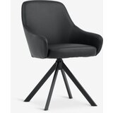  Trpezarijska stolica rotirajuća crna Cene