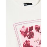 Sinsay Pamučna majica kratkih rukava s cvjetnim printom | shoptok.hr