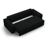 Micadoni Crna sklopiva sofa od bouclé tkanine 247 cm Jodie – Home | shoptok.hr