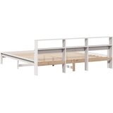  Okvir kreveta bez madraca bijeli 200x200 cm od masivne borovine | shoptok.hr