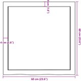  Kupaonska radna ploča 60x60x(2-6) cm netretirano masivno drvo | shoptok.hr