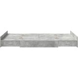  Krevet s ladicama Betonski sivi 120 x 190 cm Konstruirano drvo | shoptok.hr