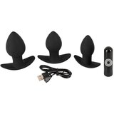 You2Toys Black Velvet - set bežičnih analnih vibratora - 3 dijela (crni) | shoptok.hr
