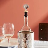 Alessi Zamašek za steklenico Anna Stop 2 / črn / plastika, krom, (5000198801) | Shoptok.si