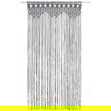 Furnova Zavesa makrame antracitna 140x240 cm bombaž, (21918234) | Shoptok.si