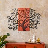 Wallxpert Sombra del Bosque -4 RedBlack Decorative Wooden Wall Accessory | Eponuda.com