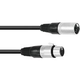 Omnitronic 30220768 XLR priklučni konektor [1x moški konektor XLR 5-polni - 1x ženski konektor XLR 5-polni] 3.00 m črna, (20428048) | Shoptok.si