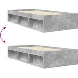  Okvir kreveta s pohranom s policom Betonska siva 80 x 200 cm | Eponuda.ba