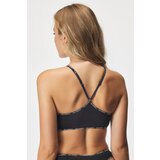 Karl Lagerfeld Modrček Mini Logo Halter Bralette | Shoptok.si