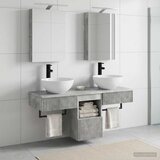  Set ormarića za kupaonicu 5 kom. Betonska siva | shoptok.hr