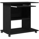  Računalni stol crni hrast 80x50x75 cm inženjerski drvo | Shoptok.si