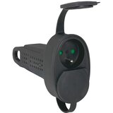 Legrand 50575 - Gumena utičnica bez kabla 250V/16A 2X2P+T IP44 crna Cene