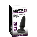 Black Velvets silikonski analni čep s vakuumskom čašicom (crni) - M | shoptok.hr