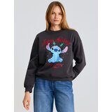 Sinsay Crewneck majica s božićnim printom Stitch | shoptok.hr