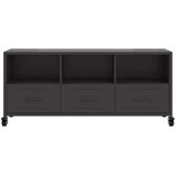 vidaXL TV ormarić crni 100,5x39x43,5 cm hladno valjani čelik | shoptok.hr