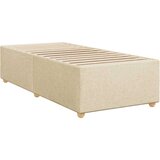  Krevet s oprugama i madracem krem 100 x 200 cm od tkanine | shoptok.hr