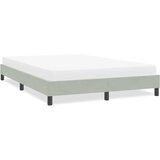 vidaXL posteljni okvir brez vzmetnice svetlo siva 140x210 cm žamet Cene