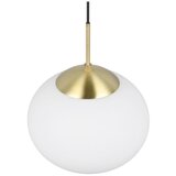  Bela/v zlati barvi viseča svetilka s steklenim senčilom ø 30 cm Fomento – | Shoptok.si