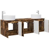 Set ormarića za kupaonicu 3 kom. Dimljeni hrast Smeđa 49,5 x 44,5 x 65,5 cm | shoptok.hr