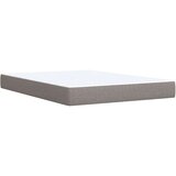 vidaXL Box spring postelja z vzmetnico taupe 140x200 cm blago | Shoptok.si