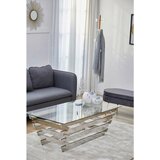 Livetastic KLUBSKA MIZA, prozorno, srebrne barve | Shoptok.si