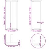  Noge za barski stol T-oblika 2 kom antracit 50x35x(100-101) cm čelik | shoptok.hr