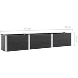 vidaXL Visoka greda 300x50x54 cm WPC siva | Shoptok.si