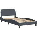  Okvir za krevet Dover tamnosivi 100x203 cm baršunasti - Tamno siva 100 x 203 cm | shoptok.hr