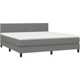  Okvir kreveta s oprugama i madrac svjetlosivi 180x200cm tkanina | shoptok.hr