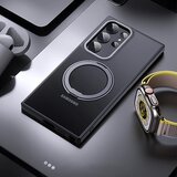 INORCO Za Samsung Galaxy S23 Ultra TPU+akrilno mat ohišje za telefon, vrtljiv pokrov s stojalom, združljiv z MagSafe, (22037016) | Shoptok.si