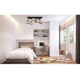  Plafonski luster DEA 6xE14/60W/230V crna/zadimljeno bež | Eponuda.com
