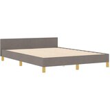  Krevetna konstrukcija Sivo-smeđa 140 x 190 cm tkanina | shoptok.hr