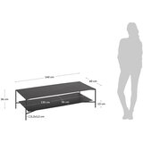 Kave Home Crni željezni stolić za kavu 60x140 cm Azisi – | shoptok.hr