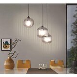 Eglo Mantunalle 1 visilica/3, e27, prečnik 620, crno/crno prozirno | Eponuda.com