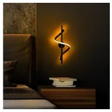 Črna LED stenska svetilka Likma –