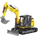  Crawler Excavator With Bulldozer Metal Huina Yellow 1:50 | shoptok.hr