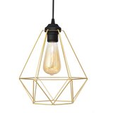  Luster na sajli KARO 1xE27/15W/230V zlatna/crna | Eponuda.com